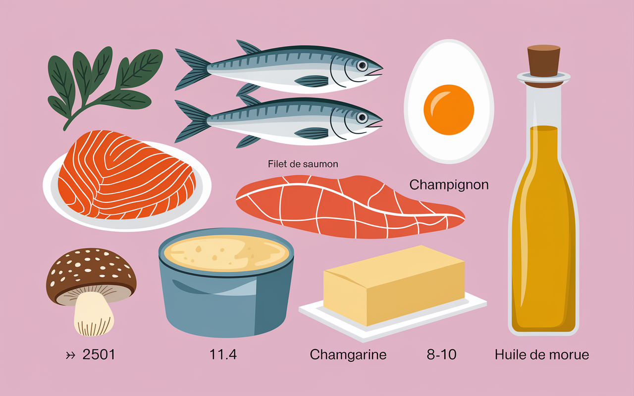 aliments vitamine D quantités