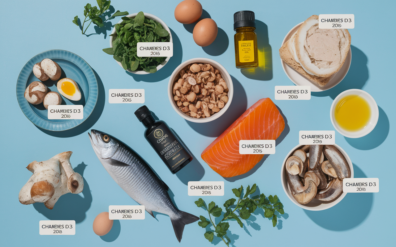 aliments riches en vitamine D3, quantités par portion
