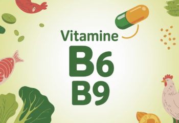 Vitamine B6 B9 capsule et aliments frais