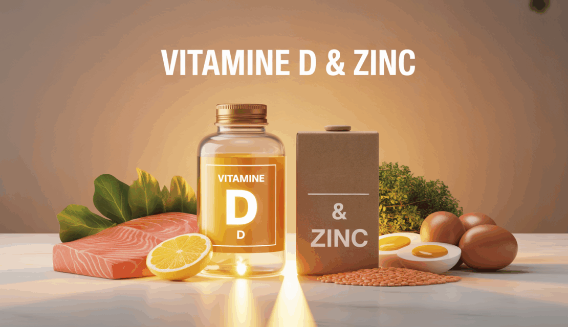 vitamine d zinc aliments immunite poisson oeuf noix