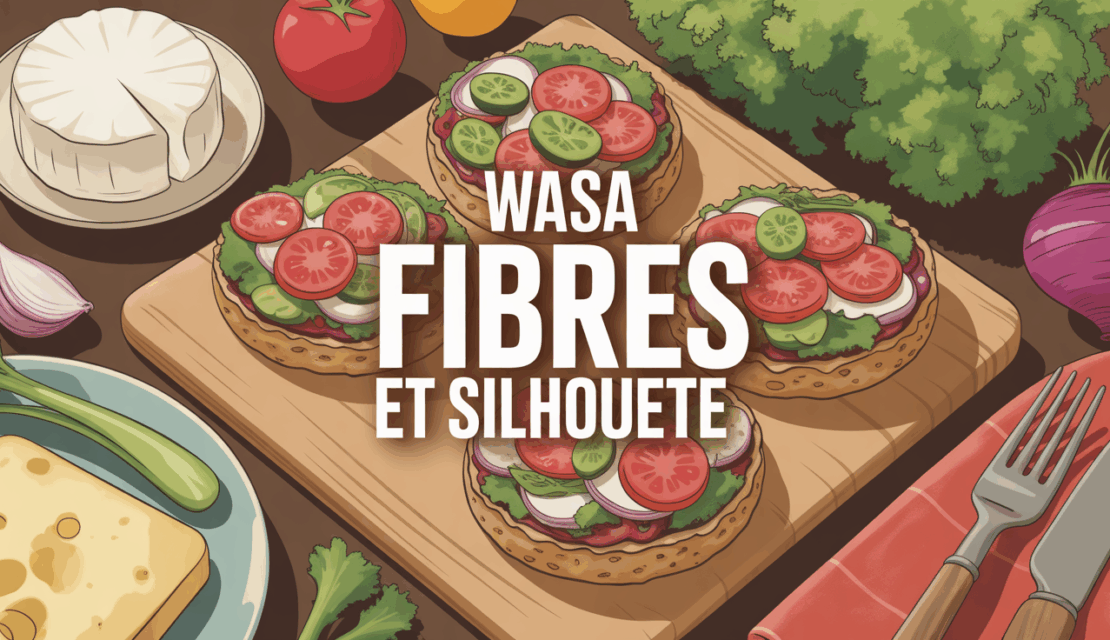 Tartines Wasa Fibres riches en fibres avec calories et silhouette