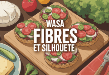 Tartines Wasa Fibres riches en fibres avec calories et silhouette