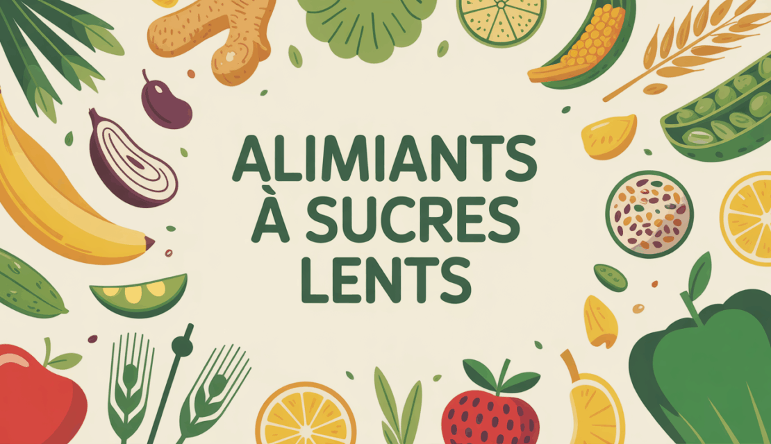 assiette aliments à sucres lents IG bas