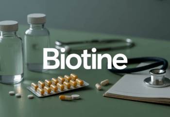 Boite pilules biotine carnet stéthoscope