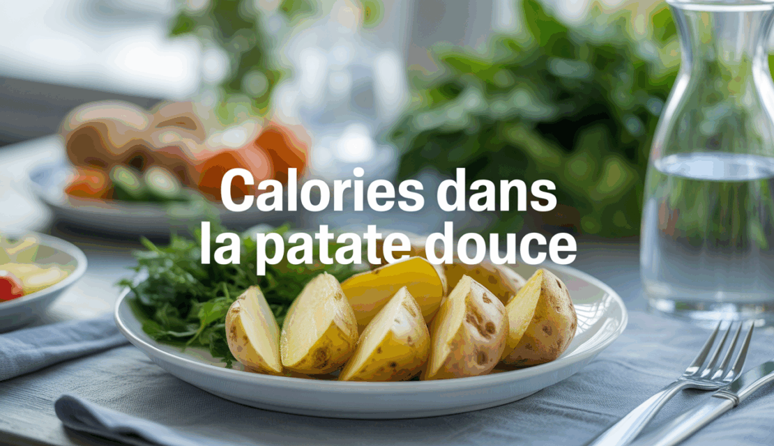 assiette patate douce calories table saine