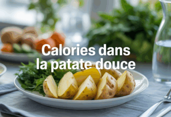 assiette patate douce calories table saine