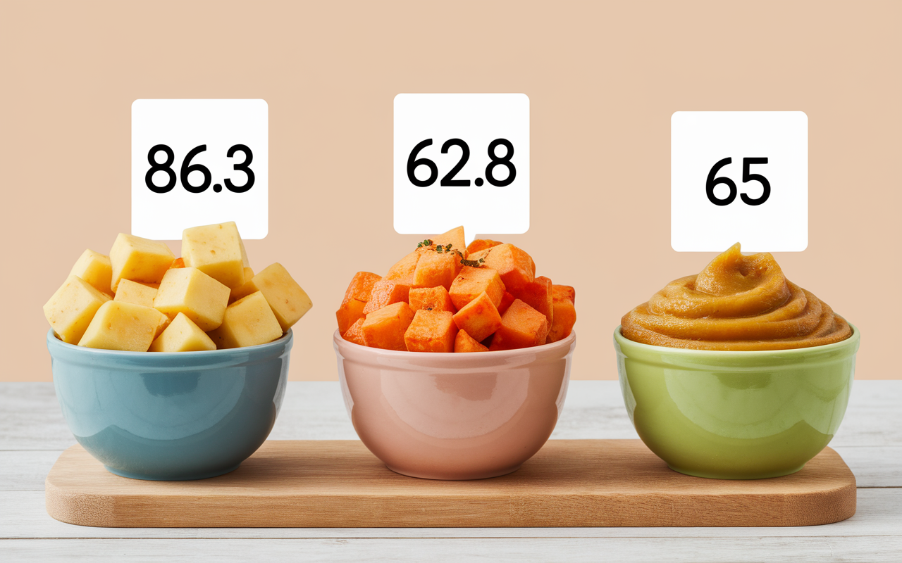 comparatif calories patate douce crue vapeur puree