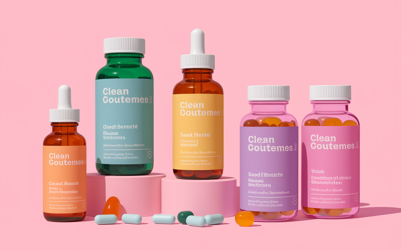 tableau gouttes, gélules, gummies vitamine D, prix, clean label