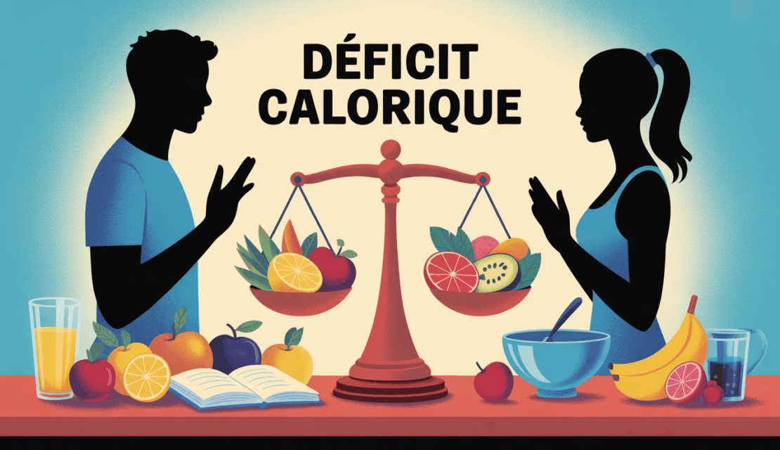 deficit calorique balance moderne fruits carnet
