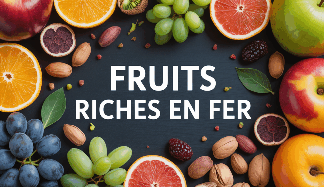 Table de fruits secs, baies et noix de cajou riche en fer