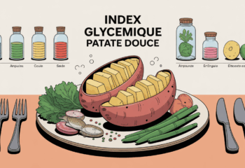 assiette saine patate douce vapeur poisson légumes ig bas