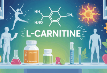 Scène laboratoire L-carnitine sportif senior vegan énergie