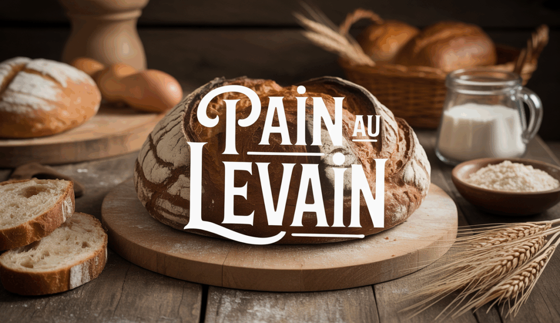 pain au levain artisanal tranches table familiale farine épis blé