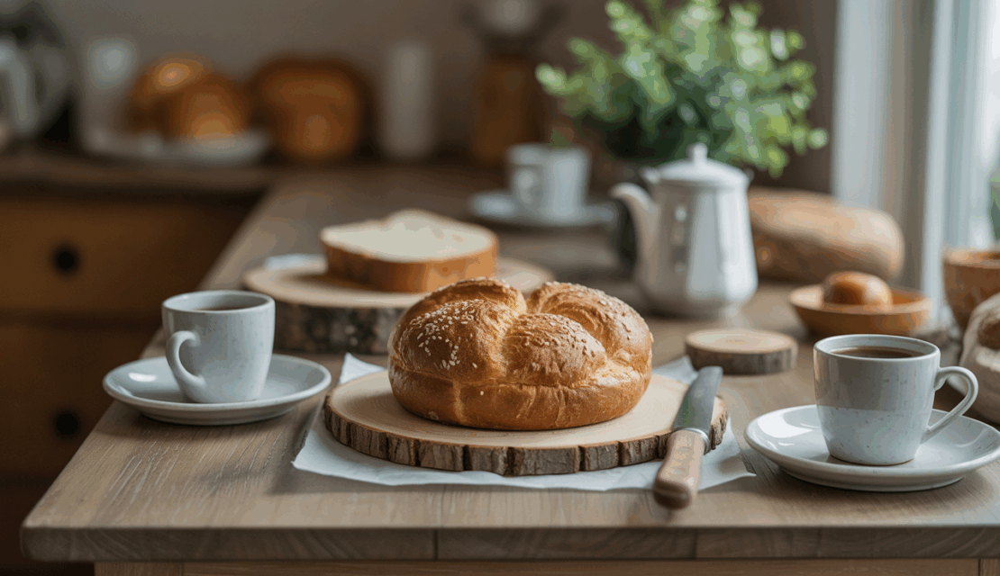 Pain de seigle tranche petit dejeuner sain