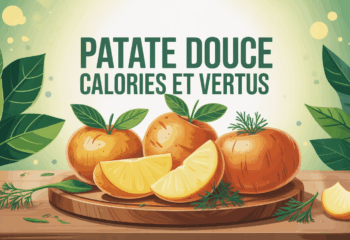 Illustration patate douce calories et bienfaits
