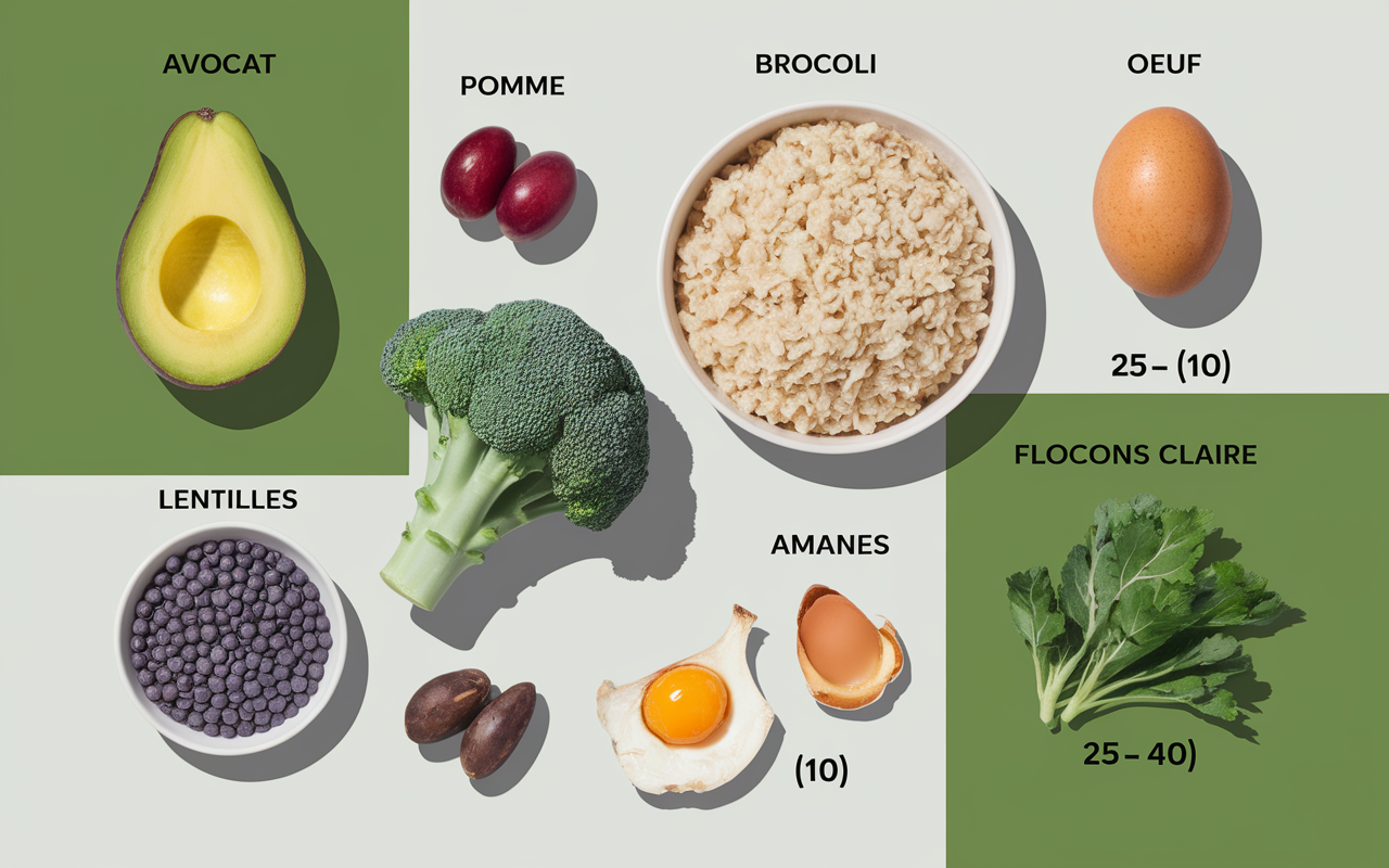 Tableau aliments index glycémique bas chiffres clé
