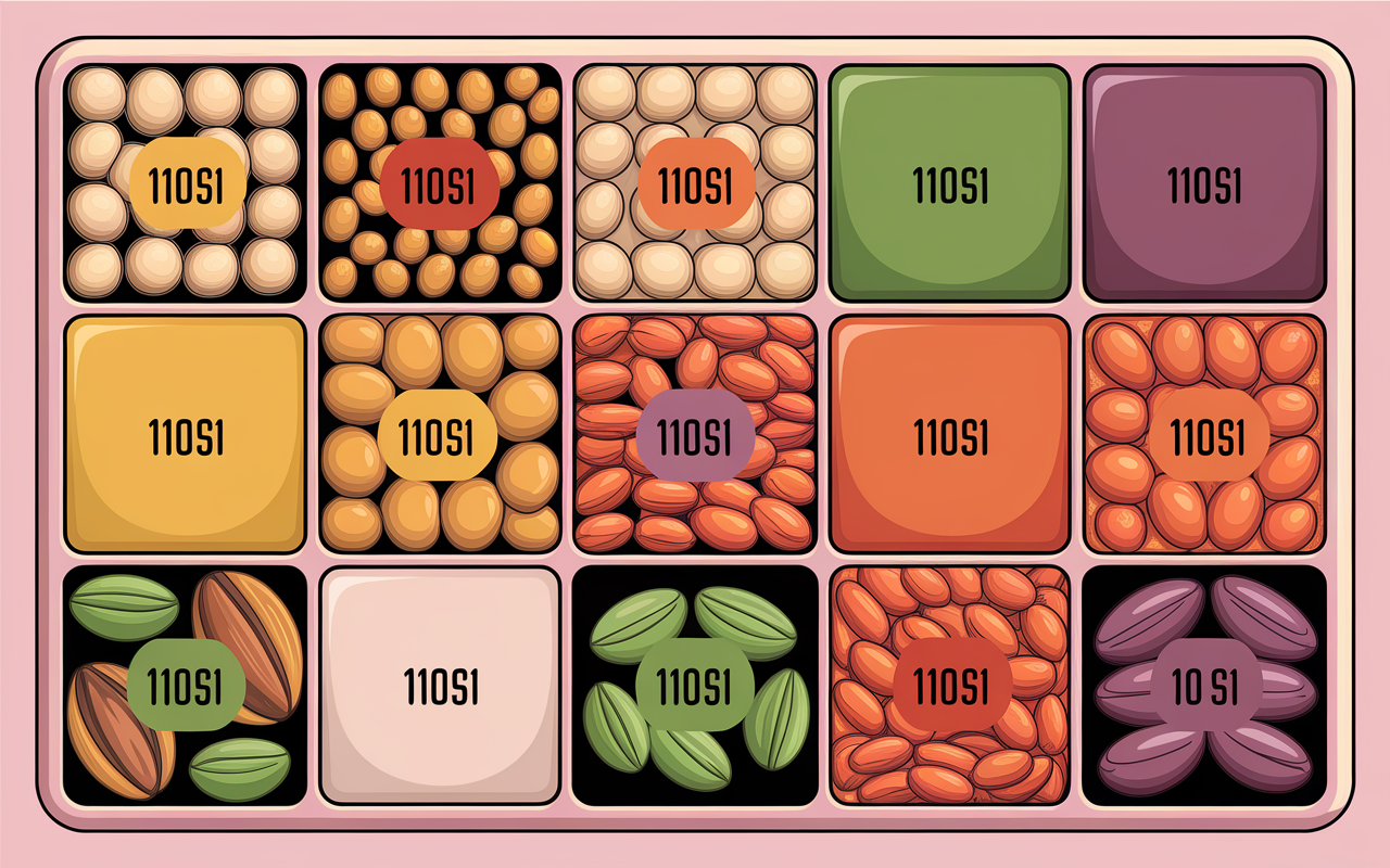 Tableau baies gingembre abricots goji pistaches riche en fer