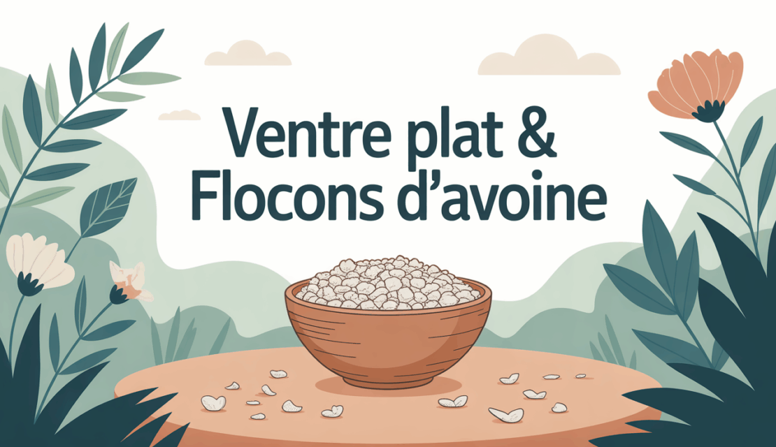 bol de flocons d'avoine pour ventre plat bien-etre