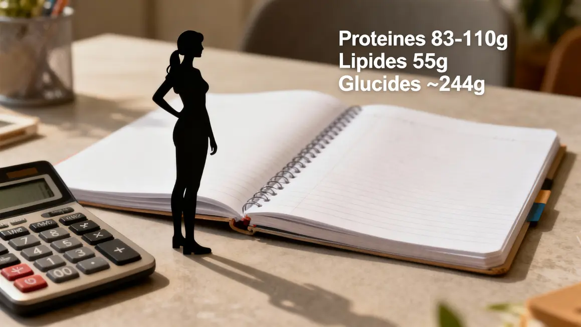 calcul macros femme sèche protéines lipides glucides