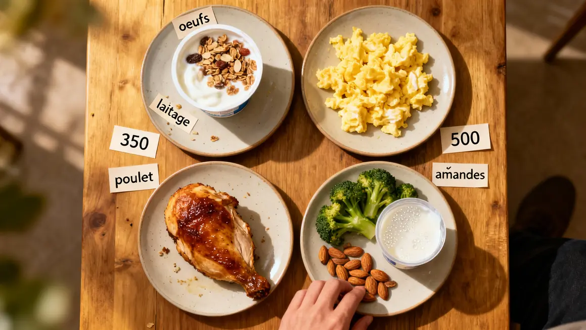 menus 1500 kcal exemples repas calories