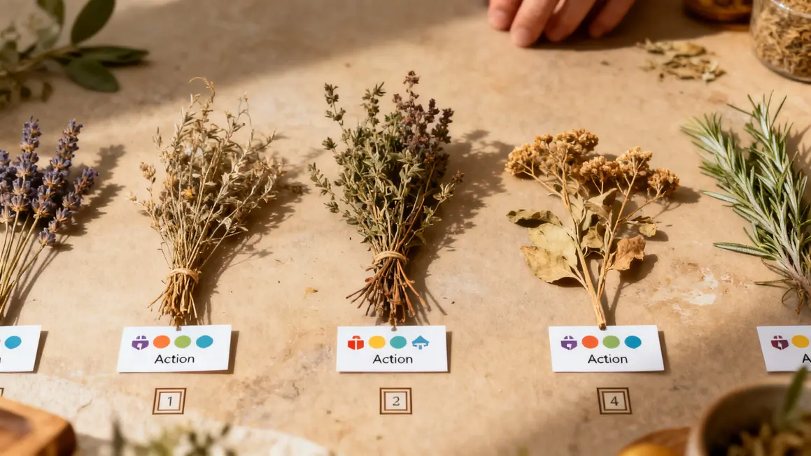 tableau herbes sechees plantes perte de poids