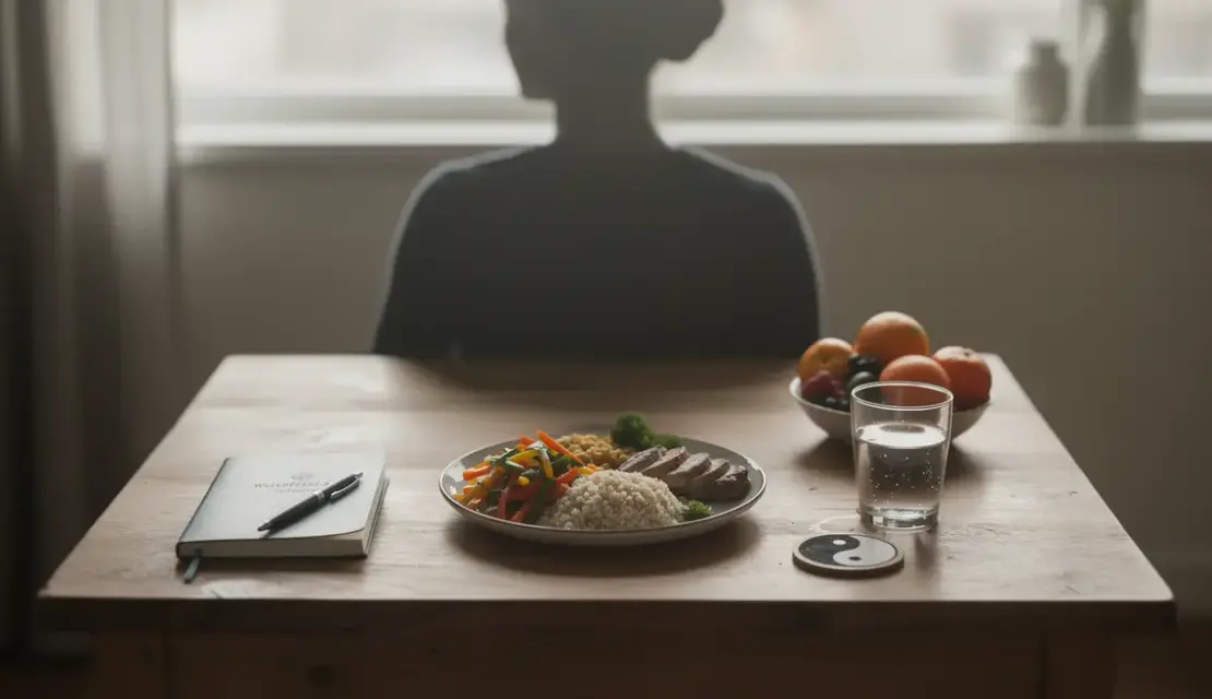 silhouette hypnose assiette équilibrée bien-être