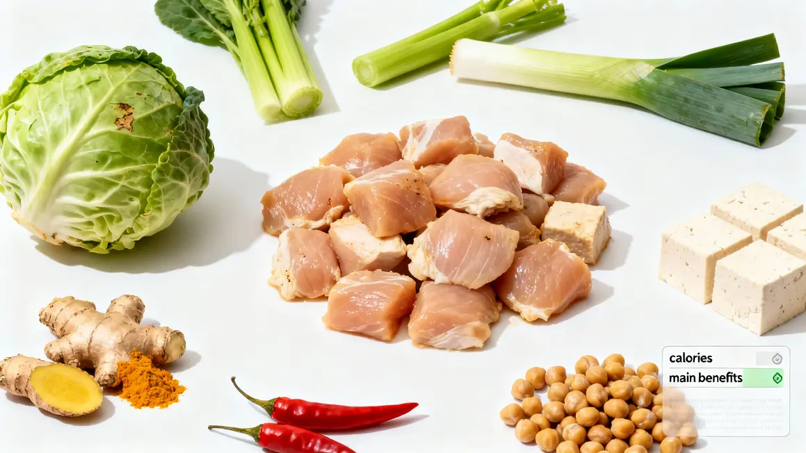 ingredients frais soupe ventre plat calories et bienfaits