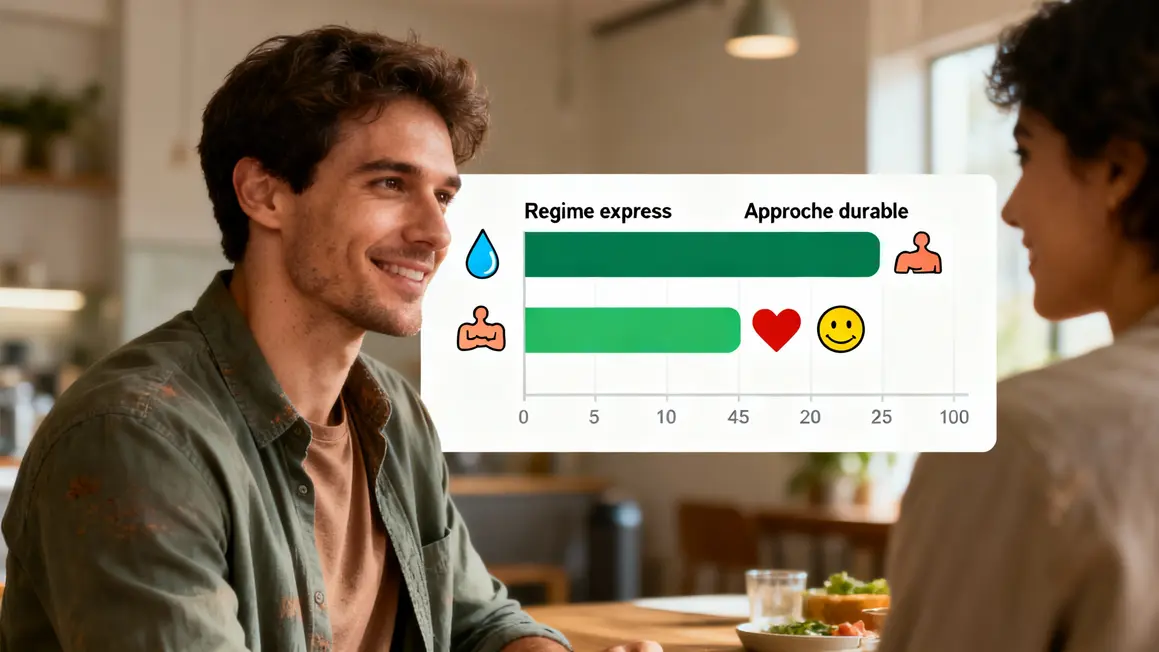 comparatif regime express vs durable perte de poids