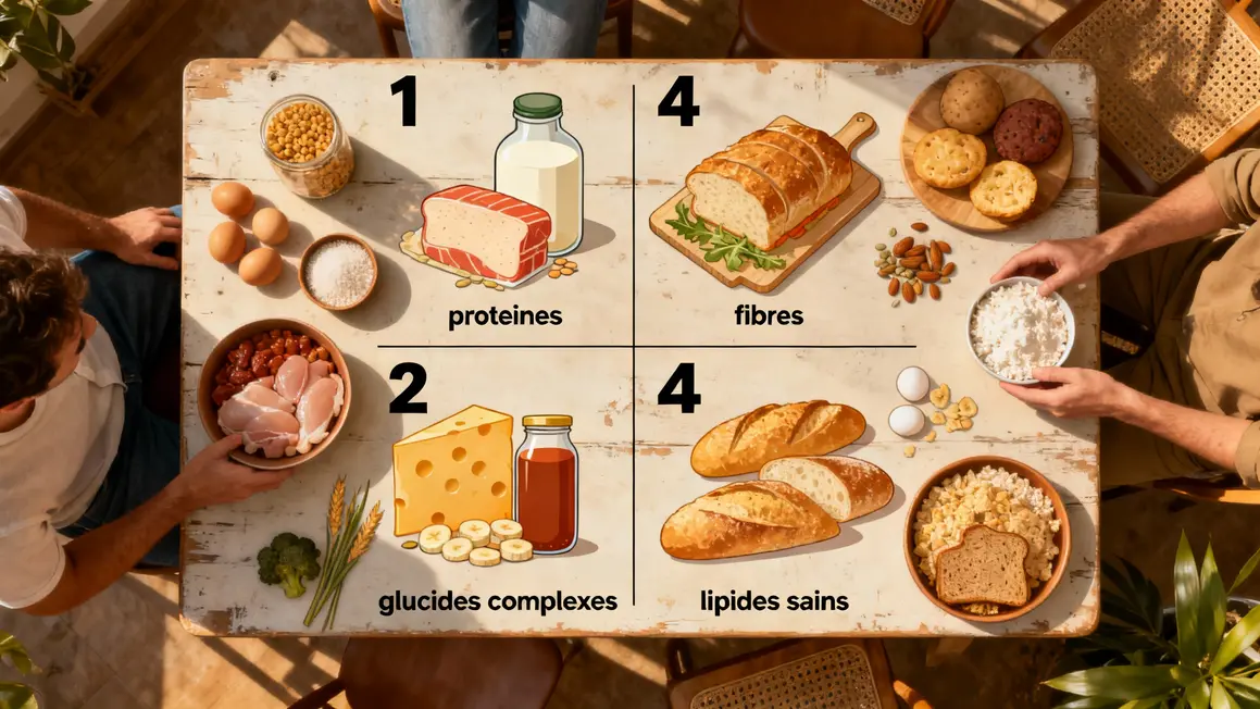 petit dejeuner minceur infographie groupes aliments