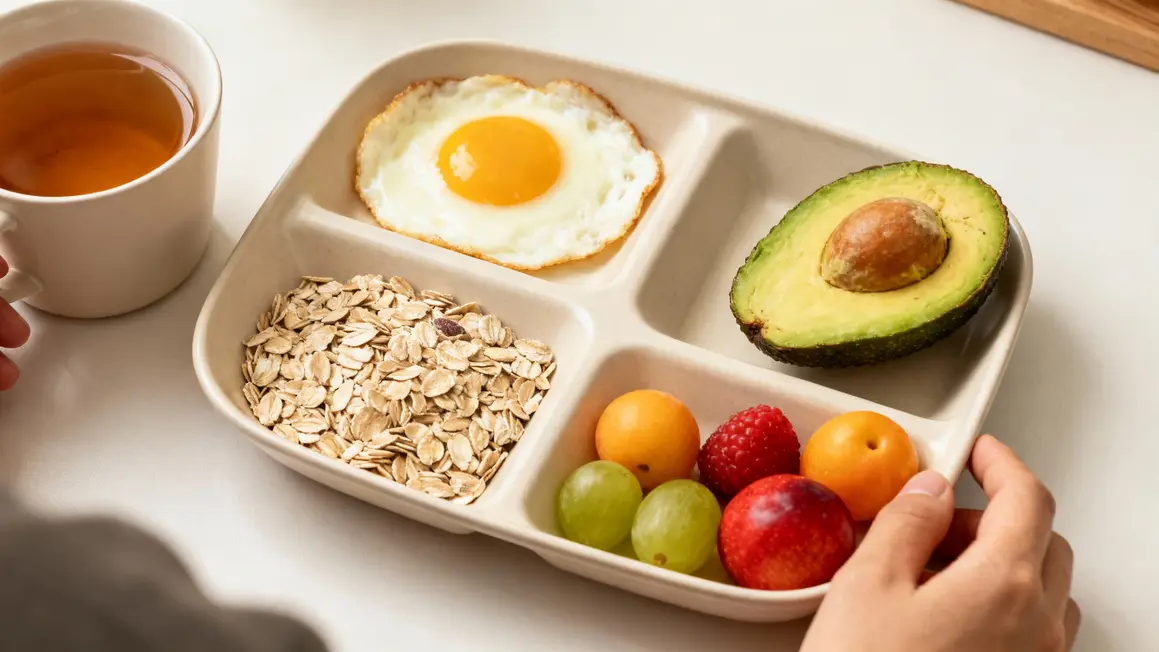 petit dejeuner minceur perte poids assiette equilibree