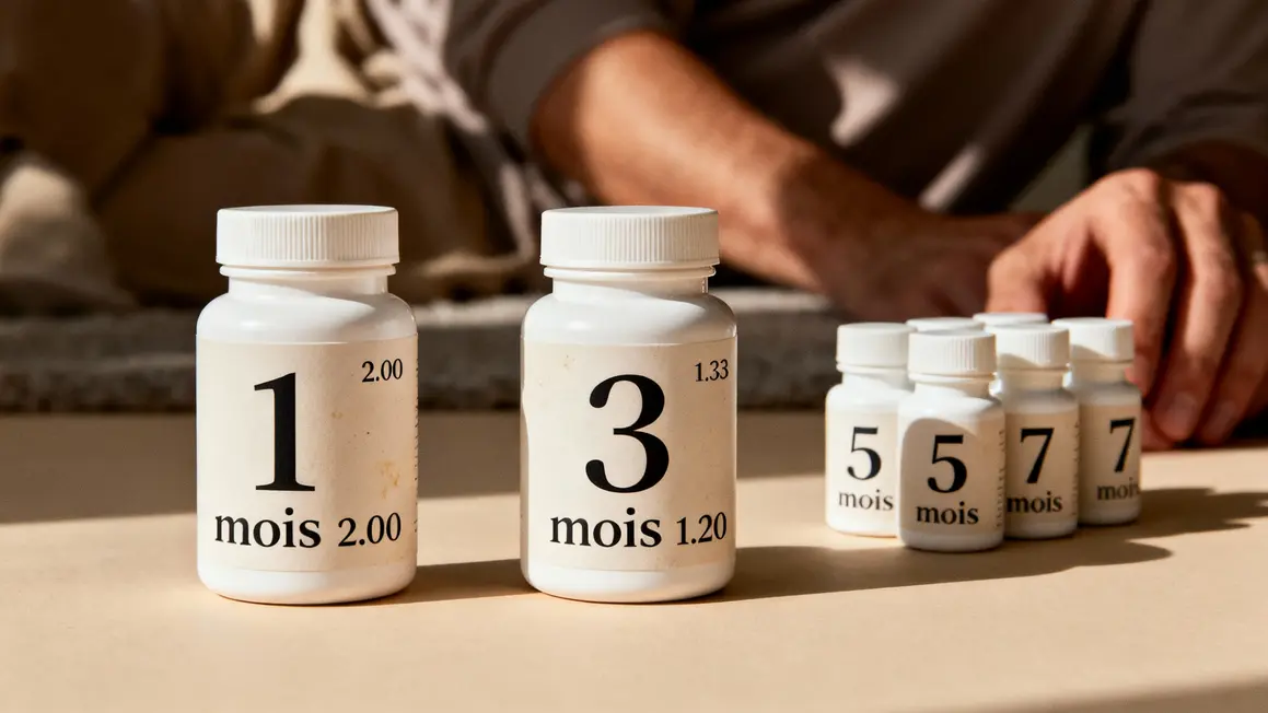 Tableau PhenGold flacons supplements 1 3 5 mois tarifs