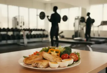 Sportif salle de sport aliments proteines seche
