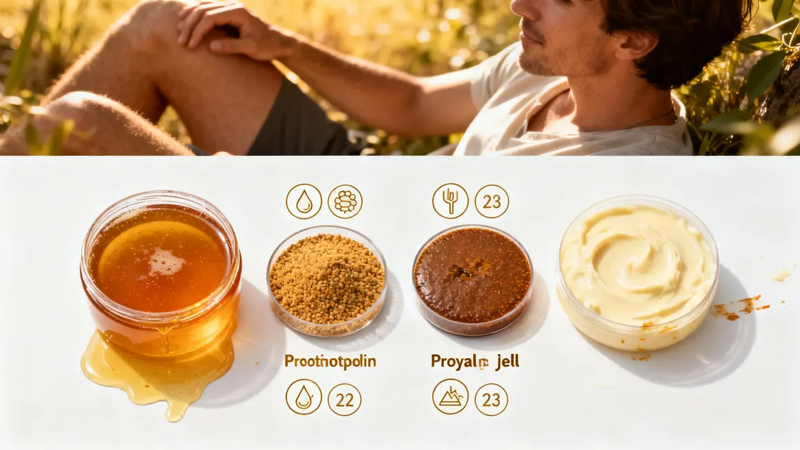 schema apitherapie miel pollen propolis gelée royale bienfaits