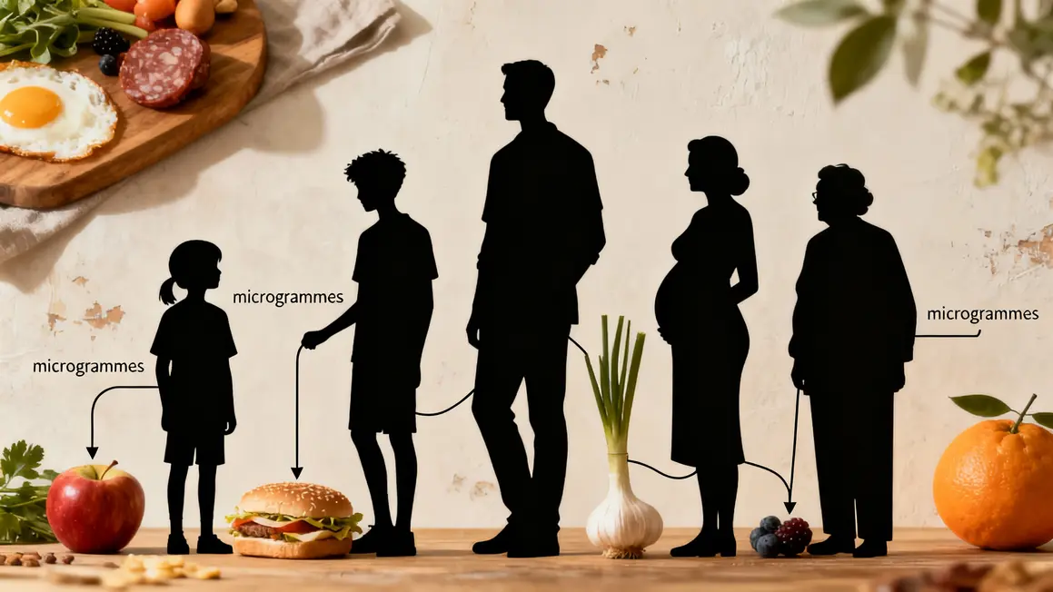 tableau besoins vitamine A profils exemples aliments