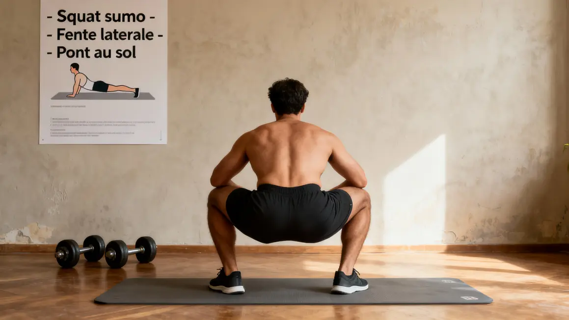 Squat sumo exercices adducteurs cuisse
