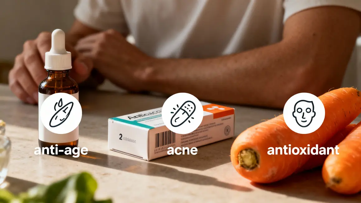 tableau visuel formes vitamine A actions peau
