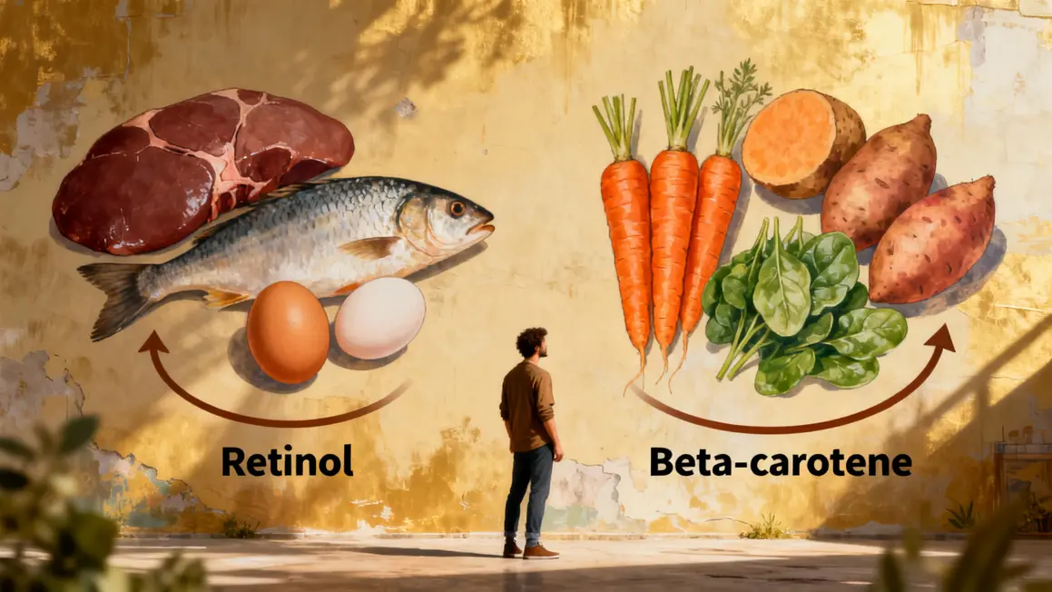 aliments animaux rétinol légumes bêta-carotène