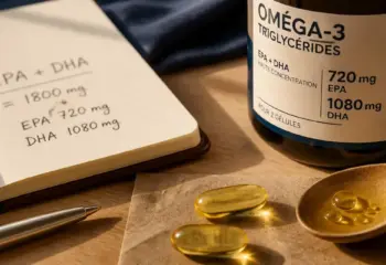 Combien de gelule omega 3 par jour : calcul DHA + EPA (mg)